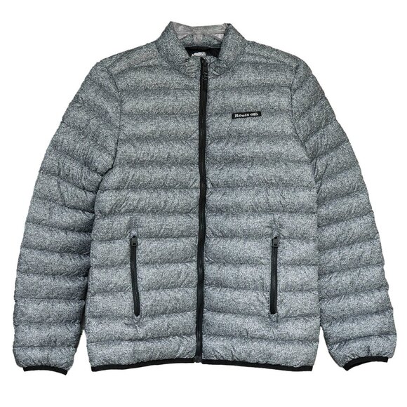 Roots Duck Down Puffer Jacket 700 Fill Grey Ripstop Packable Water Resistant - Picture 1 of 12